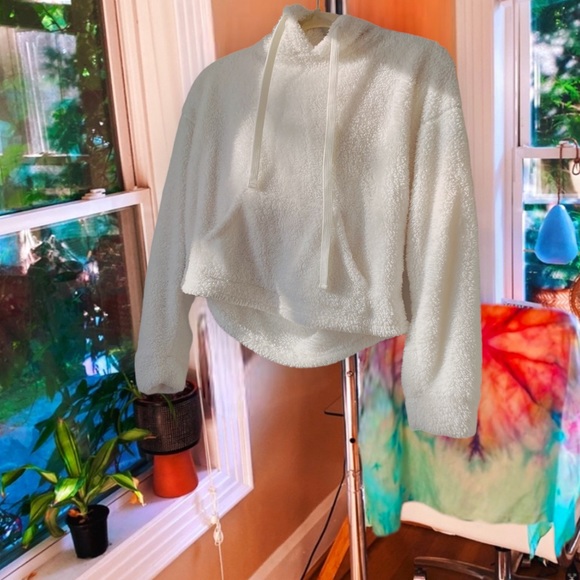 white plush teddy hoodie 🔮 - Picture 5 of 5